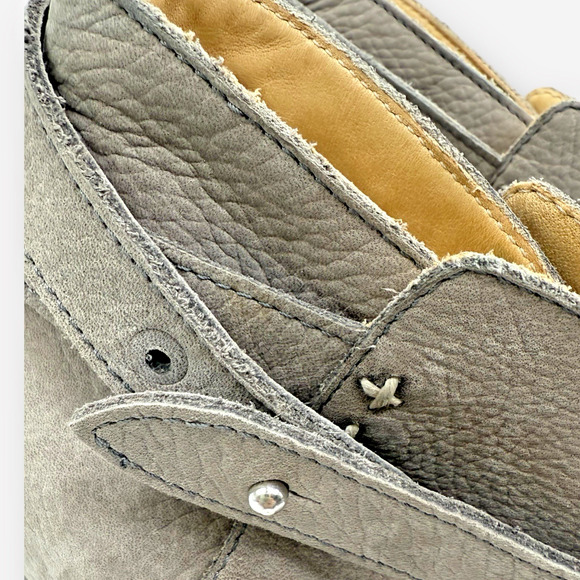 Rag & Bone Harrow Strap Booties Womens 38 / 8 Grey Nuuck Leather Heels Boots - Picture 13 of 13